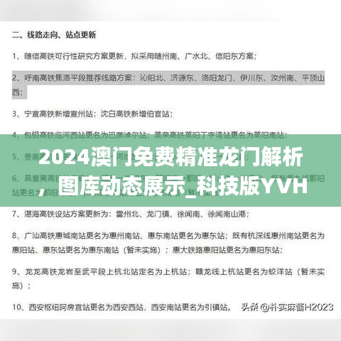 2024澳门免费精准龙门解析，图库动态展示_科技版YVH464.54