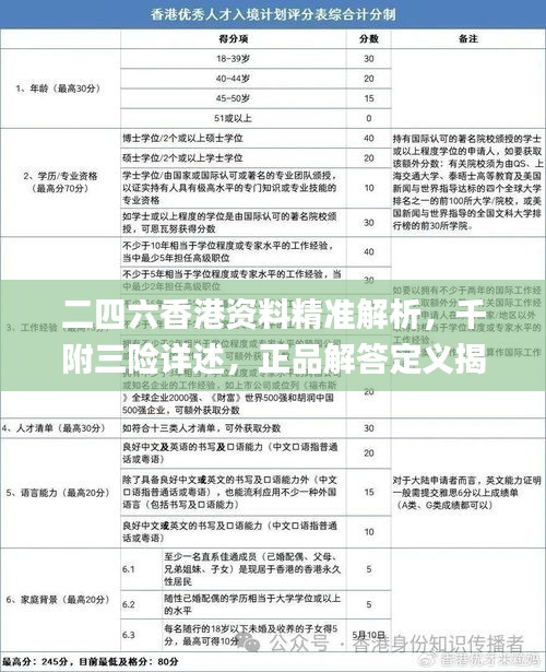 二四六香港资料精准解析，千附三险详述，正品解答定义揭示_主力版YCQ557.91