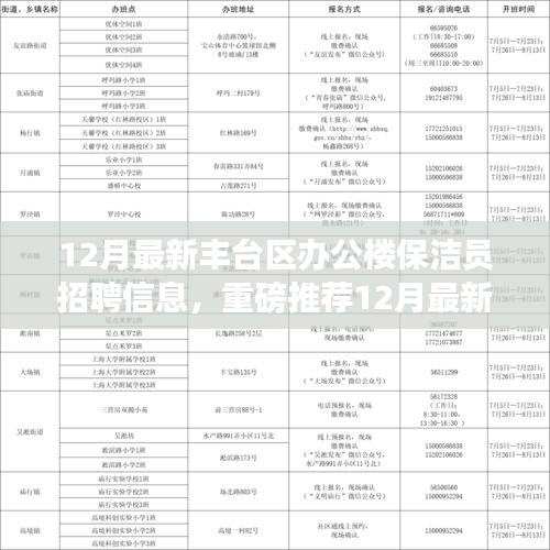 12月丰台区办公楼保洁员火热招聘，优越待遇等你来挑战