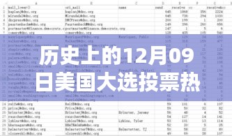 美国大选投票热门数据深度解析，历史上的十二月九日回顾与解析