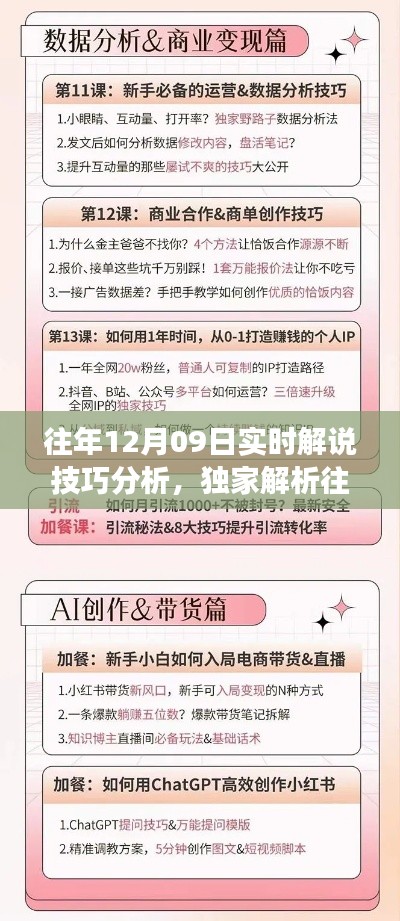 独家解析，往年12月09日解说技巧深度剖析，小红书助你走向成功之路！