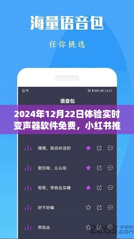 玩转语音魅力，免费体验实时变声器软件，小红书推荐！