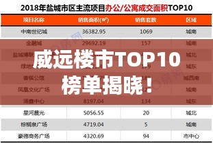 威远楼市TOP10榜单揭晓！