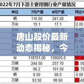 唐山股价最新动态揭秘，今日走势一览无余